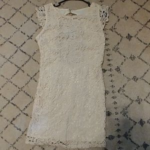 Lace to the top dress
